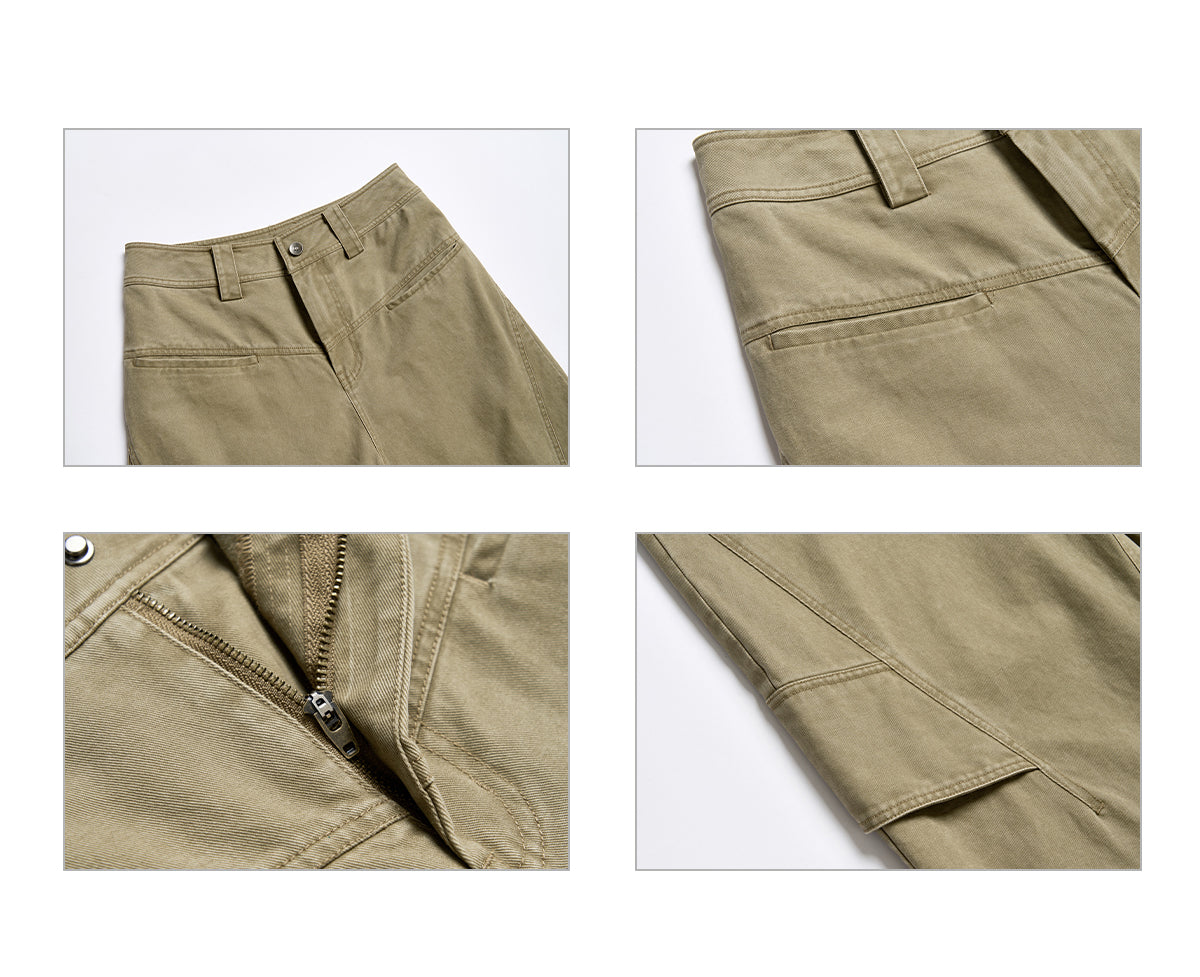 KHAKI WORKWEAR CASUAL PANTS