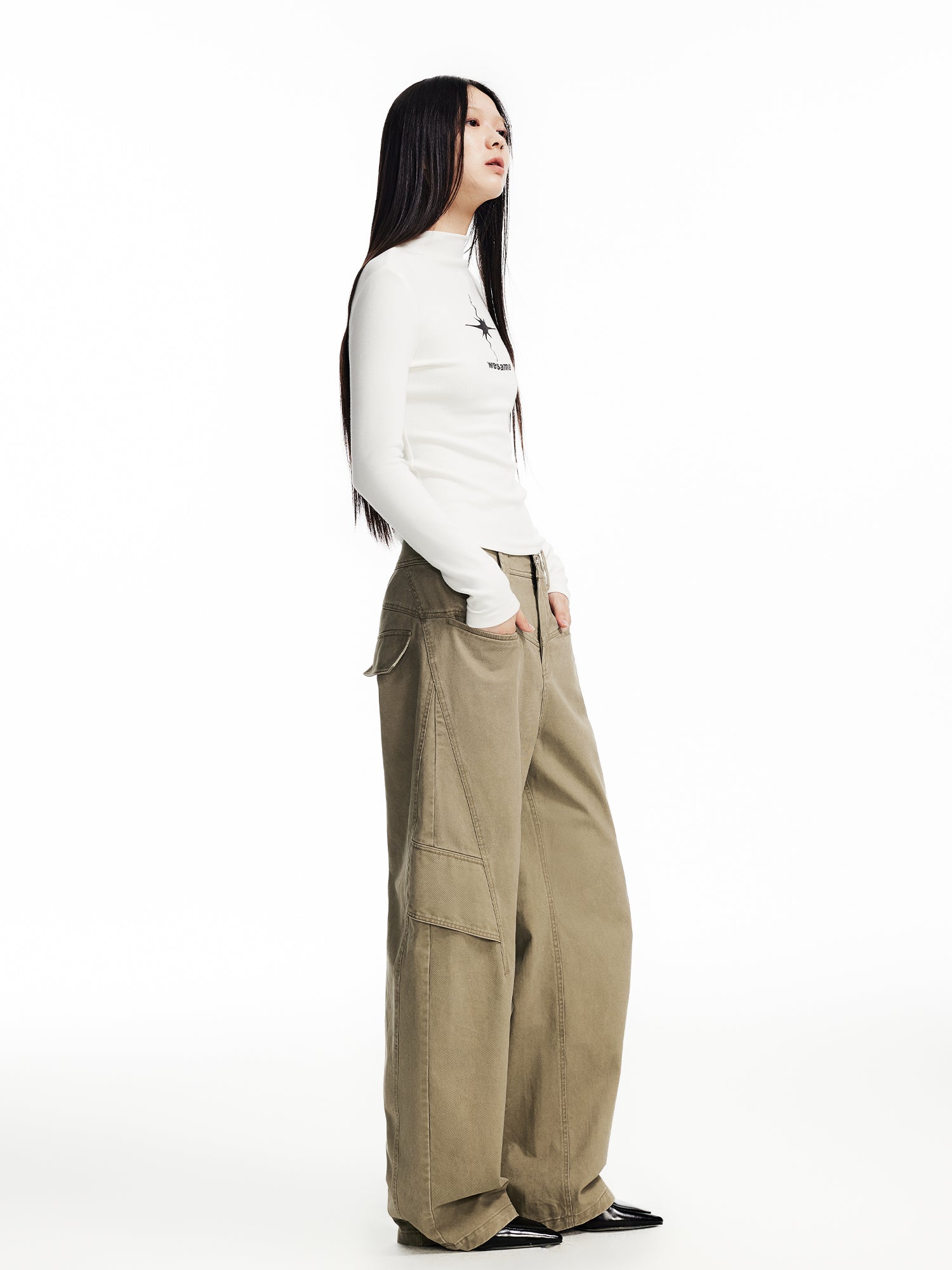 KHAKI WORKWEAR CASUAL PANTS