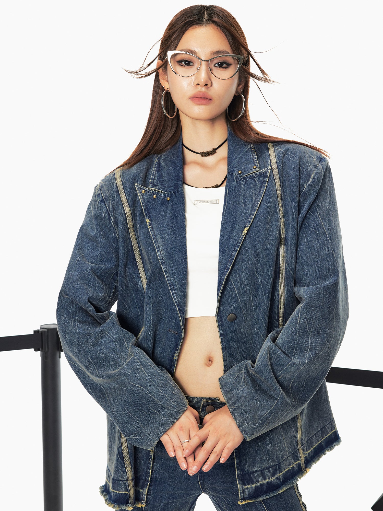 LOOSE DENIM BLAZER