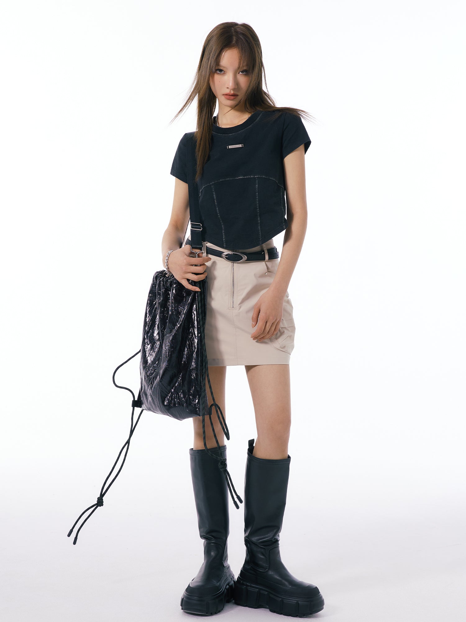 WORKWEAR POCKET ZIP SKIRT