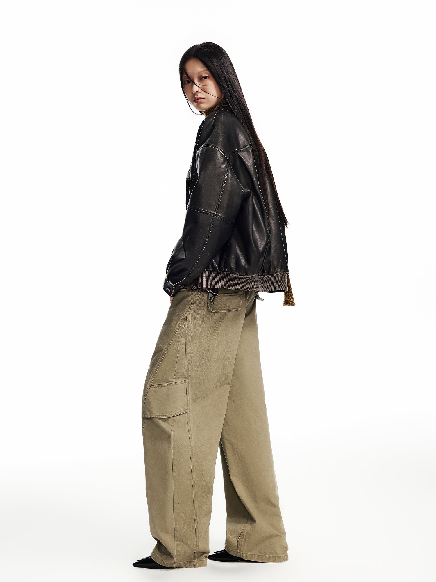 KHAKI WORKWEAR CASUAL PANTS