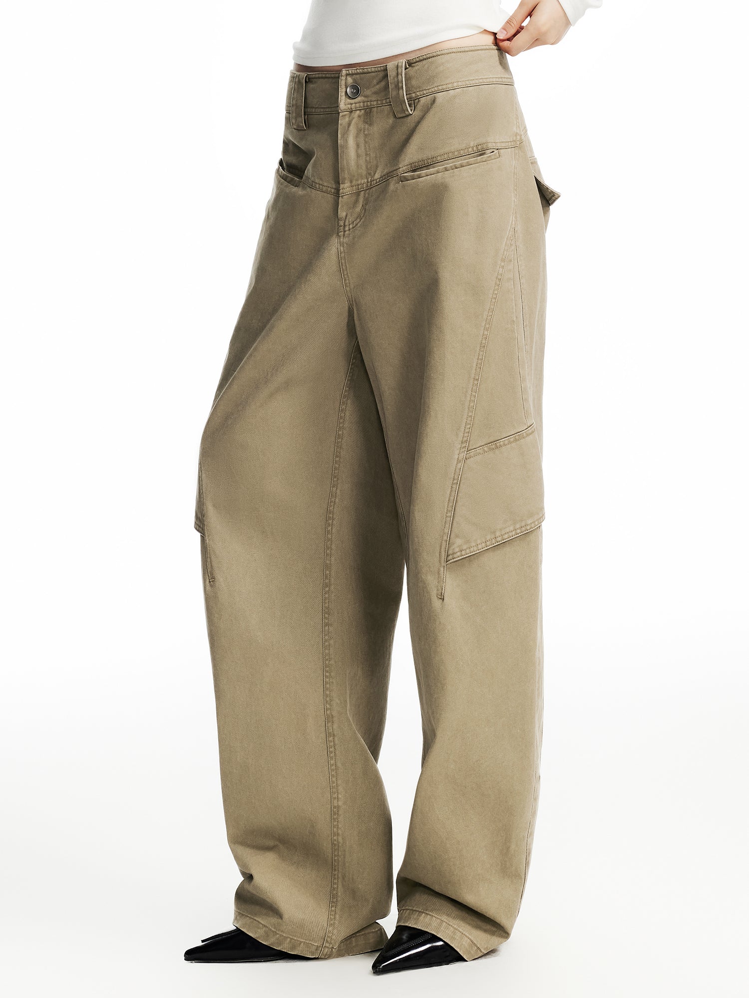 KHAKI WORKWEAR CASUAL PANTS