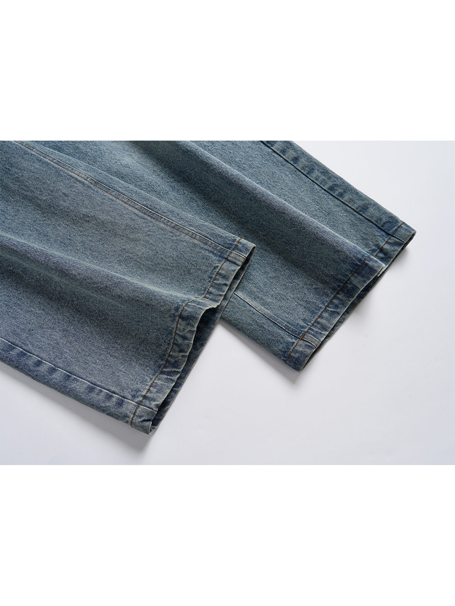 RETRO BLUE WASHED JEANS TROUSERS