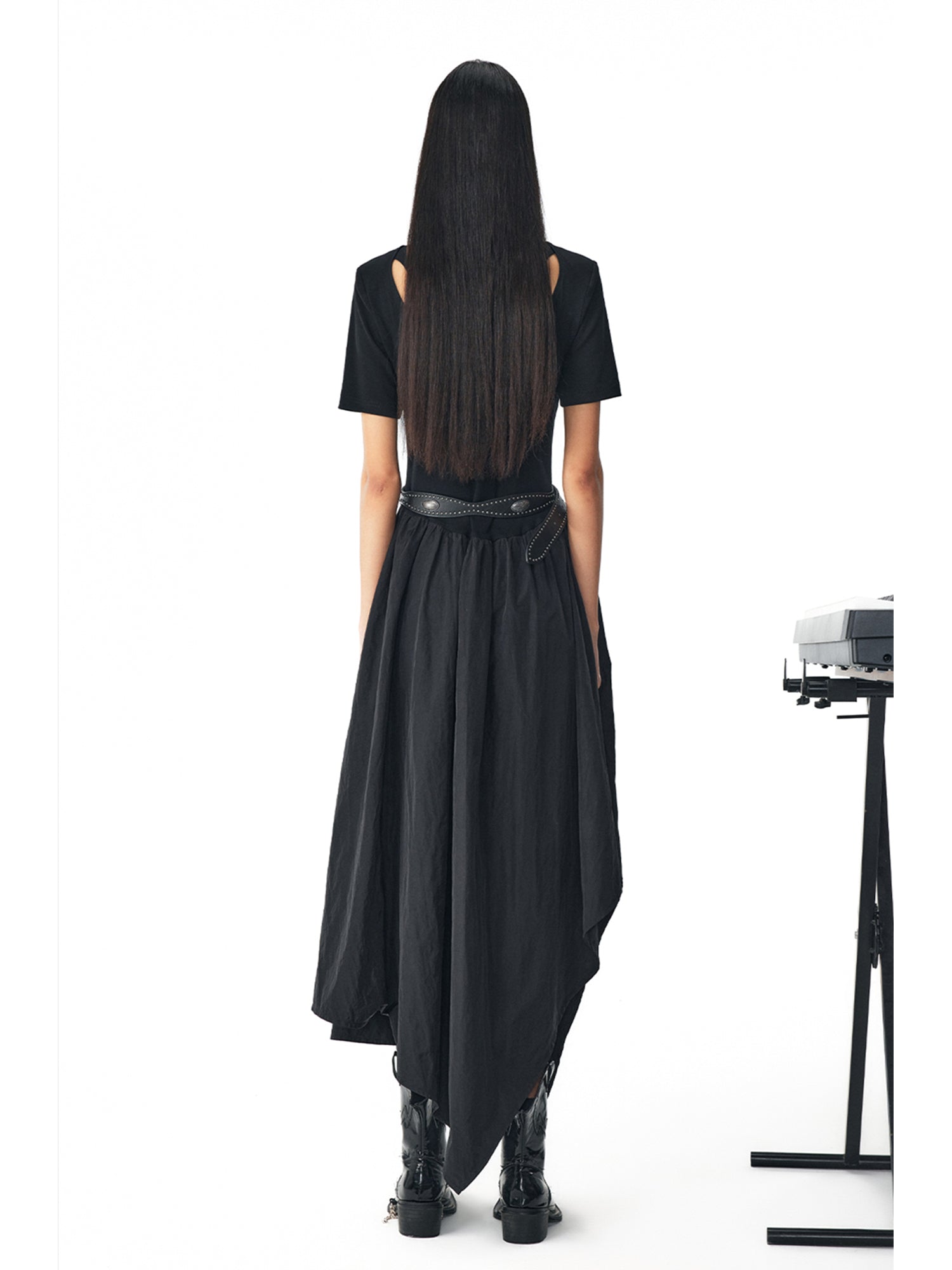 BLACK DIAMOND-IRONING MAXI DRESS