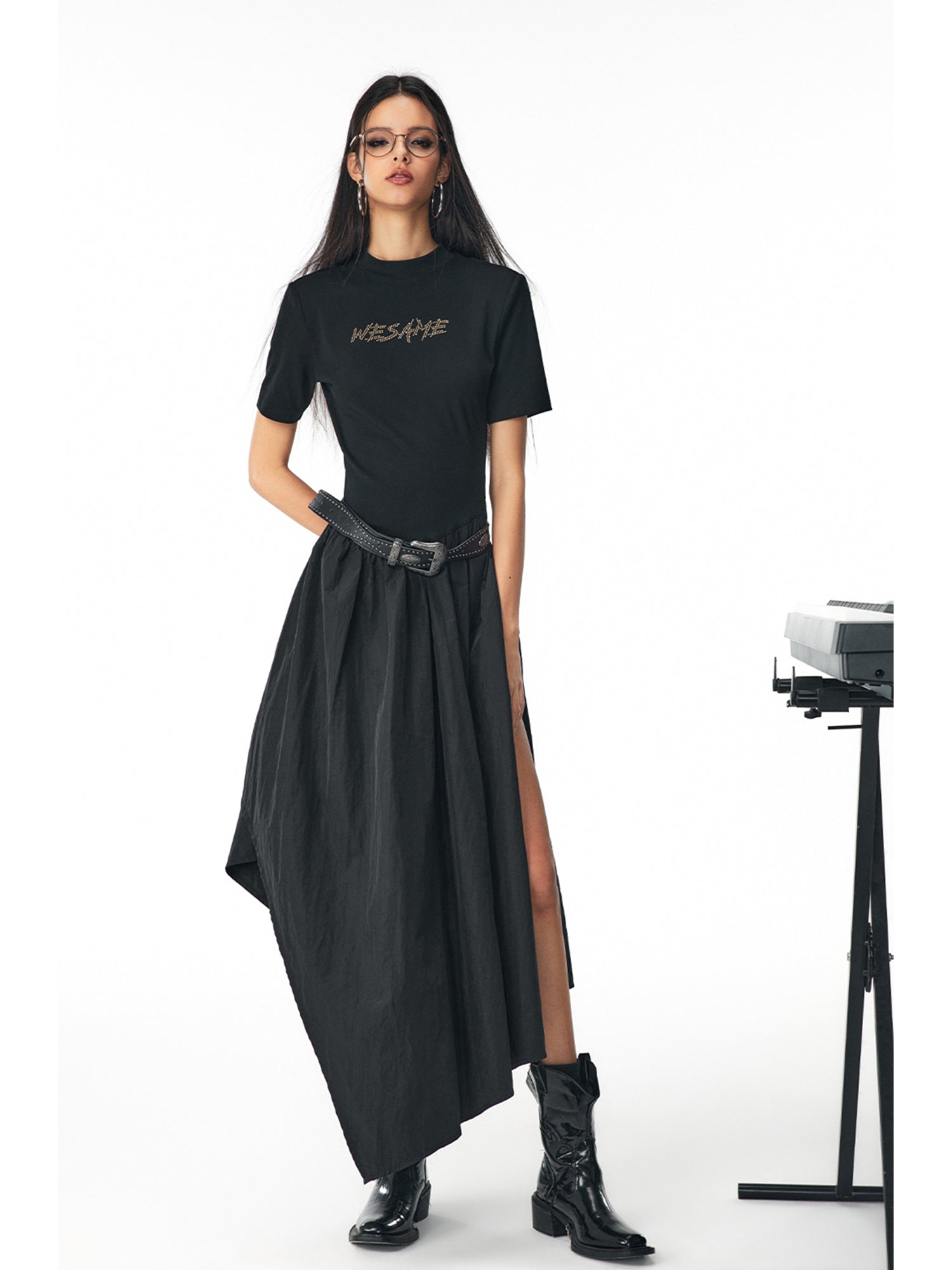 BLACK DIAMOND-IRONING MAXI DRESS