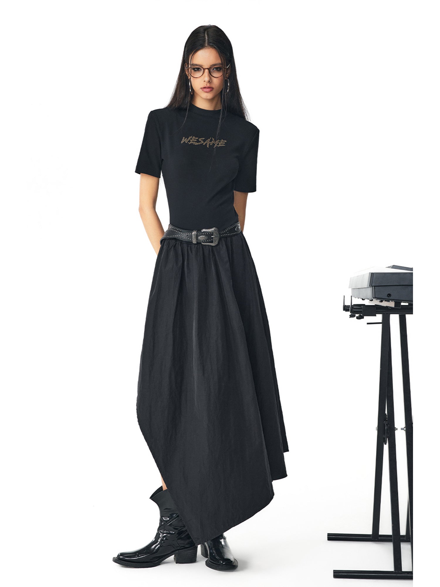 BLACK DIAMOND-IRONING MAXI DRESS