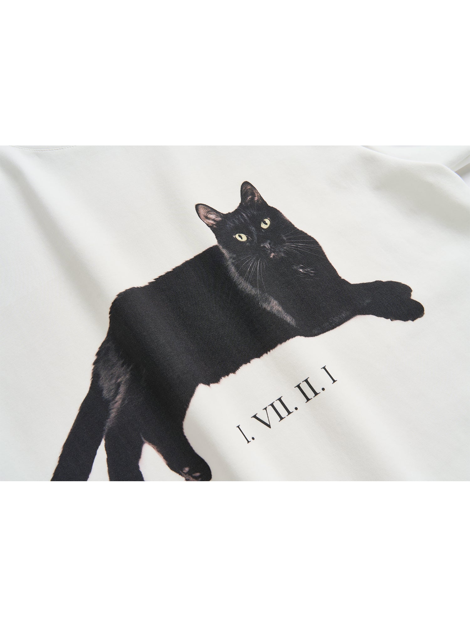 CAT PRINTED SHORT SLEEVE T-SHIRT