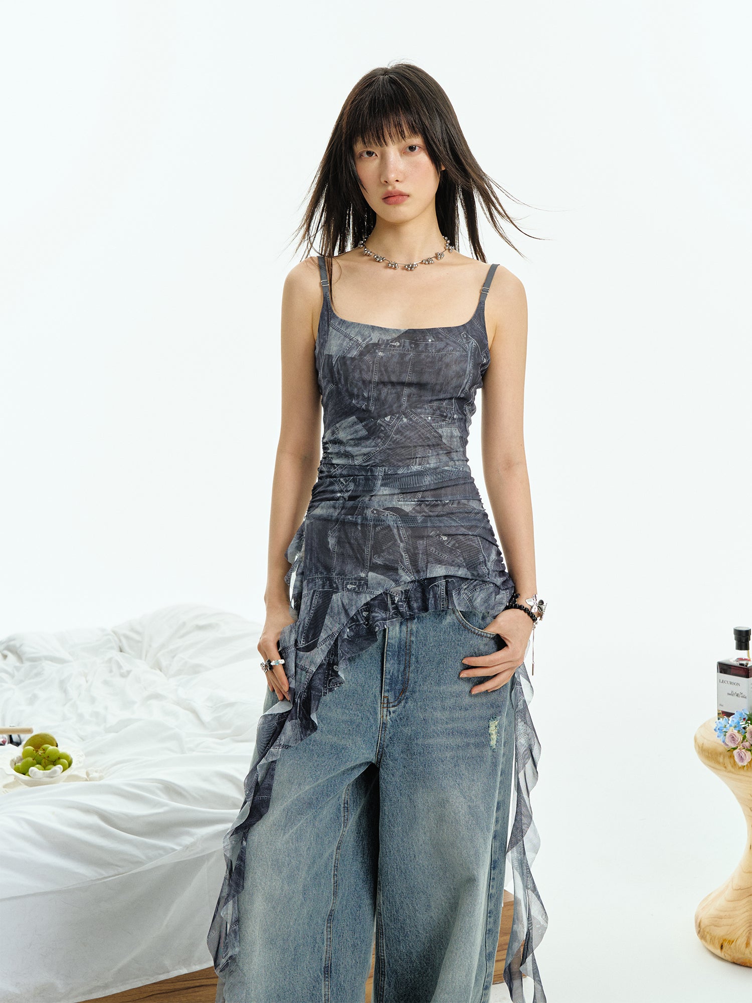 IRREGULAR DENIM DRESS