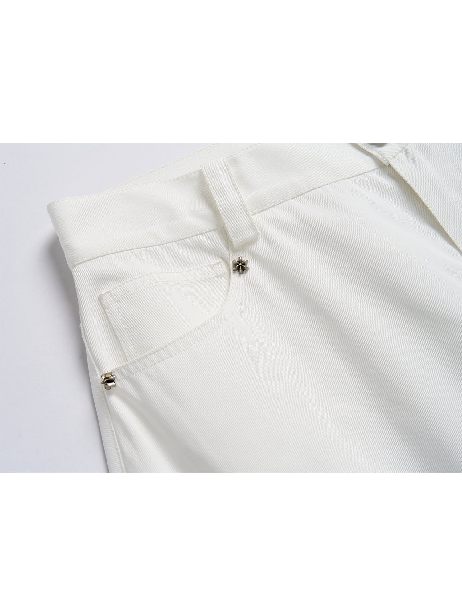 RETRO WHITE SILHOUETTE SLACKS