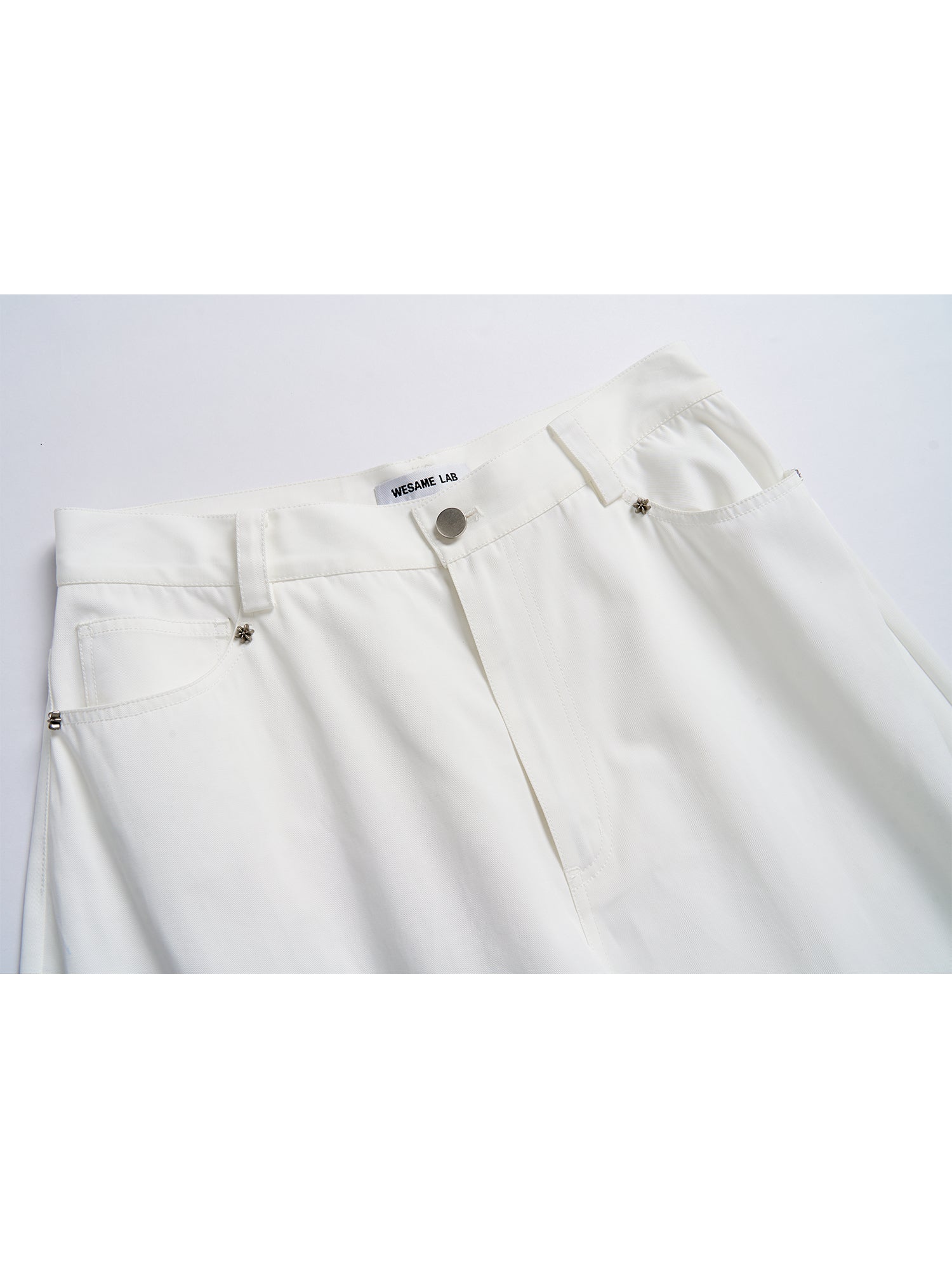 RETRO WHITE SILHOUETTE SLACKS