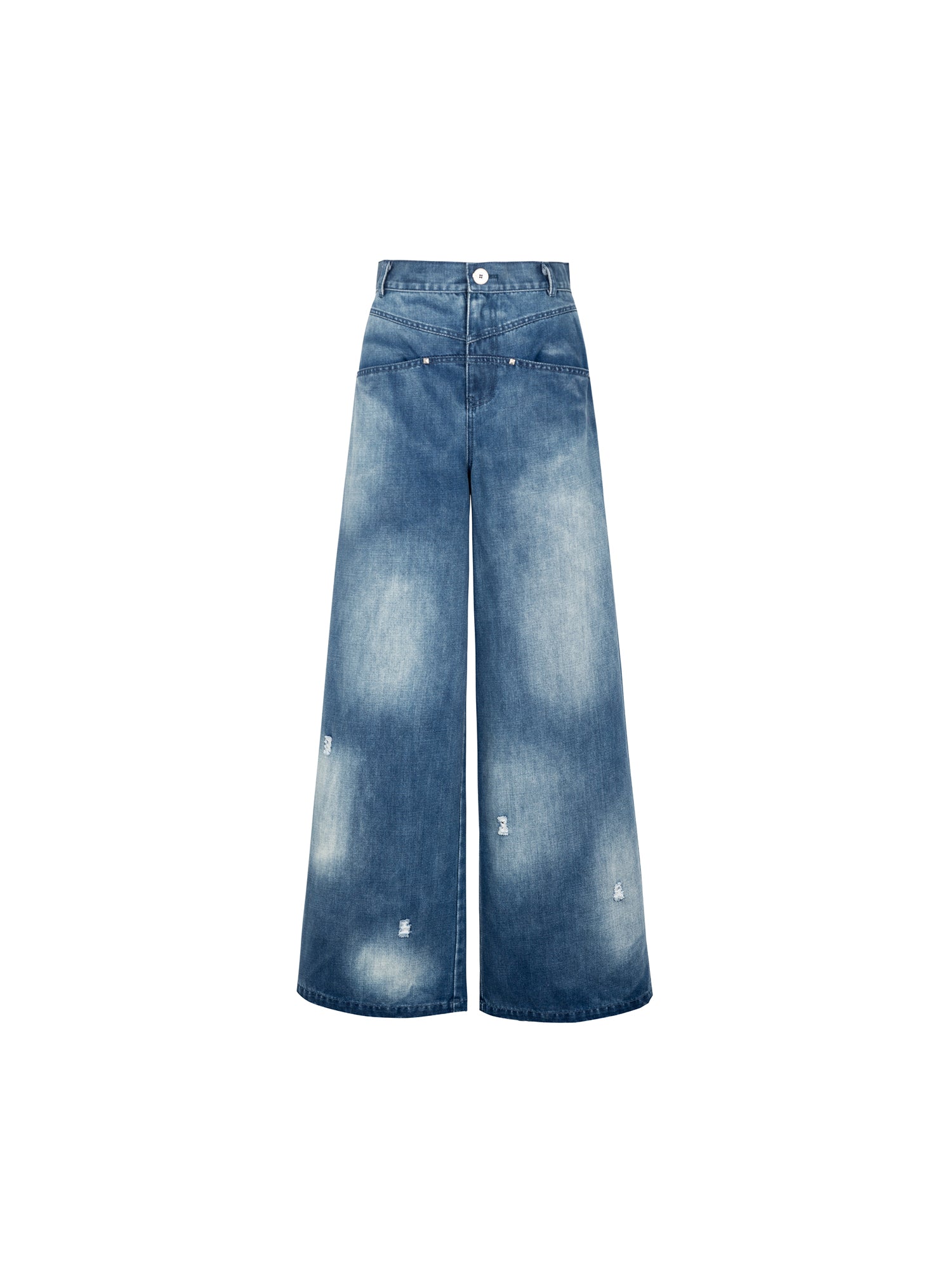 WASHED WIDE-LEG JEANS