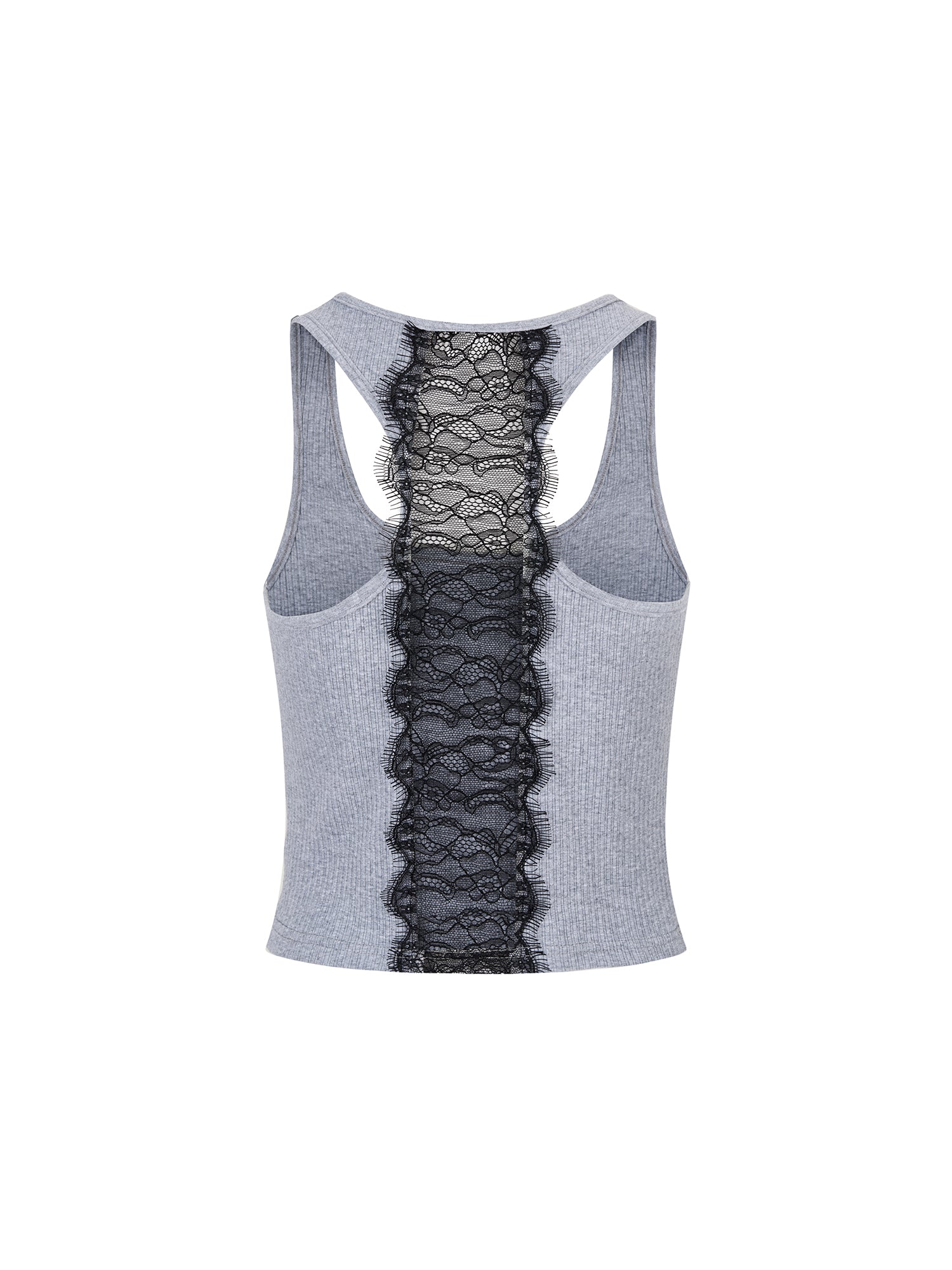 LACE STITCHING SUSPENDER VEST