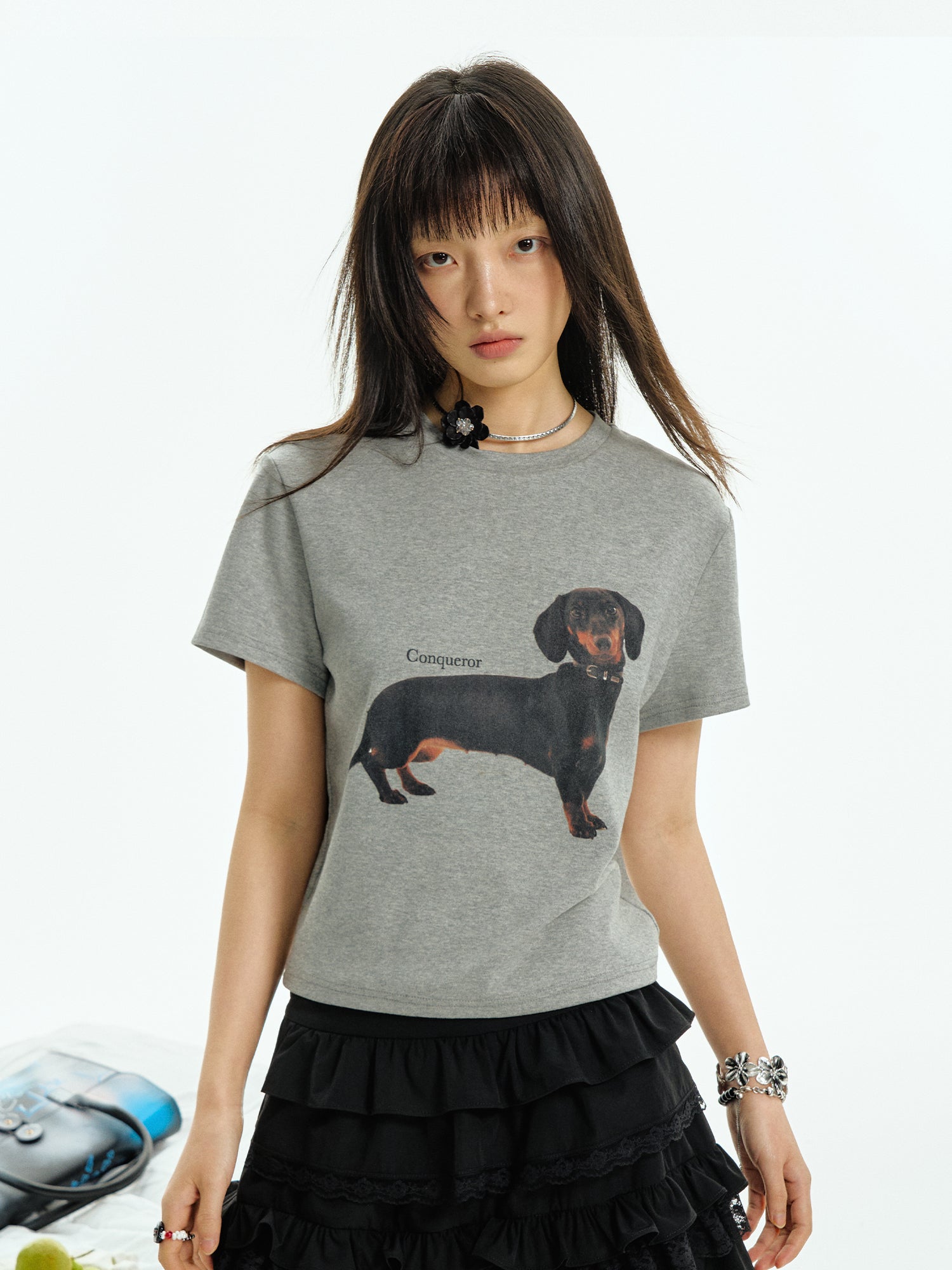 DACHSHUND PRINTED T-SHIRT